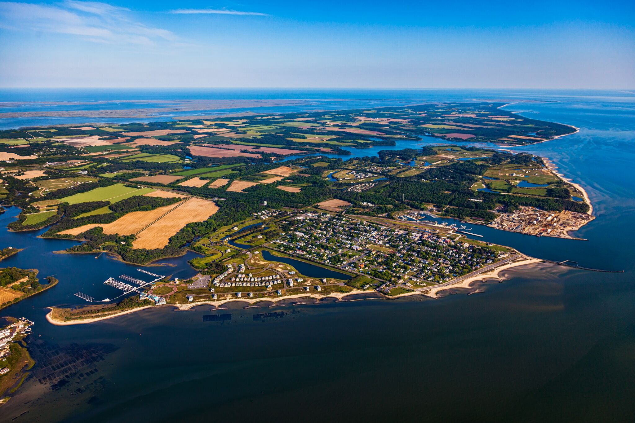 Aerial View of Cape Charles