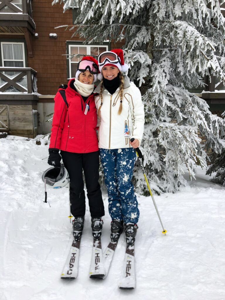 Kim and her daughter, Katie (who also works at Chesapeake Properties!), skiing at Snowshoe Mountain in West Virginia.