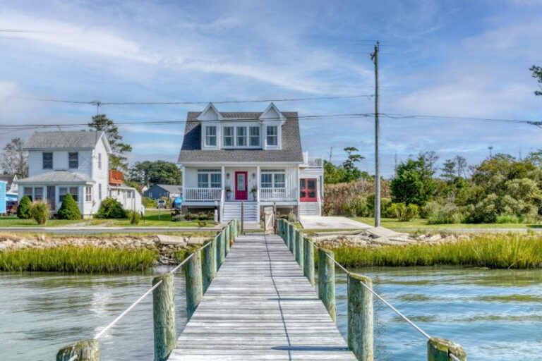 Bayfront home on the Eastern Shore showing long-term value differences between waterfront and inland properties