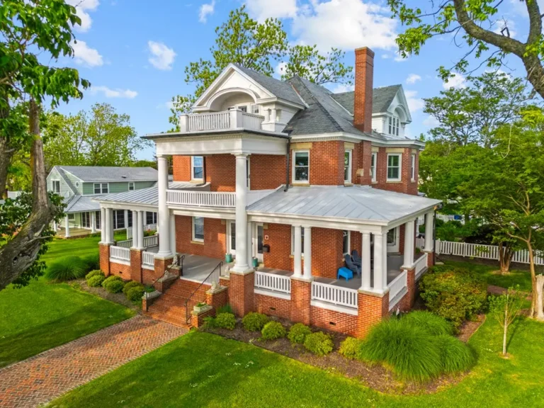 Historic Victorian brick home with wraparound porch at 306 Bay Ave Cape Charles Virginia — coastal Virginia home inspection guide